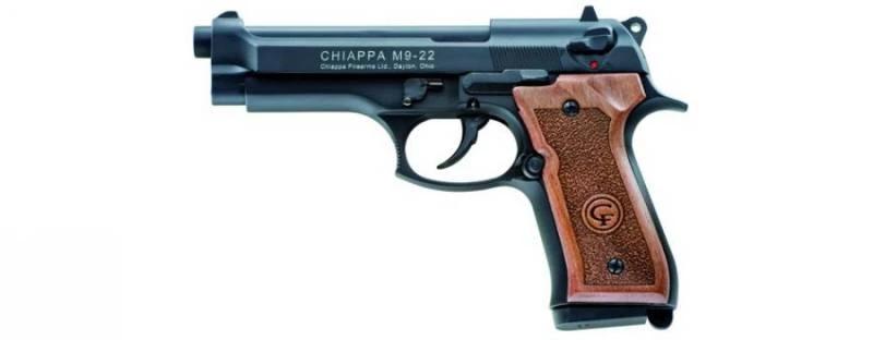 Chiappa M9 Pistol .22LR 5.2 colos fekete, fa markolat Revolver, maroklőfegyver