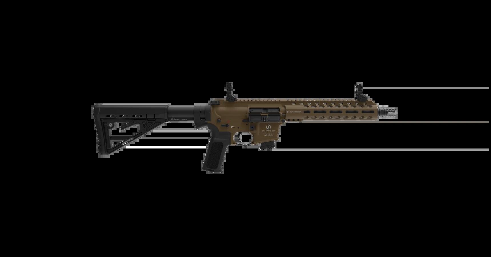 Schmeisser Dynamic AR15-9, 10,5" cső, 9mm - bronz