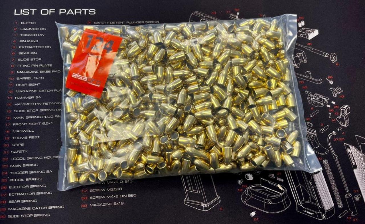 ALSA PRO - 9mm 124gr FMJ sportlövedék - 38 Ft/db
