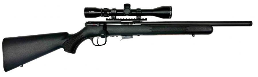 Savage 93R17 FV-SR XP 17HMR, Bushnell Banner 3-9x40 céltávcső, menetes csővég
