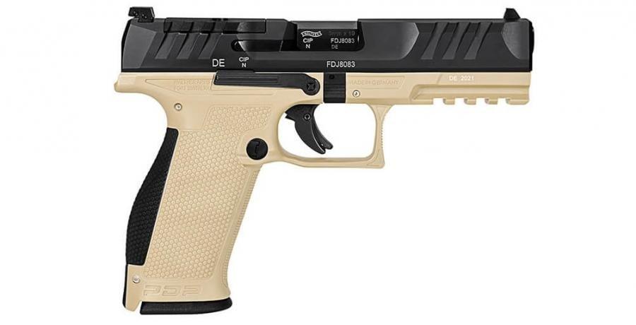 Walther PDP 9X19 Full Size 4,5&quot; 2db 18as tárral, FDE barna