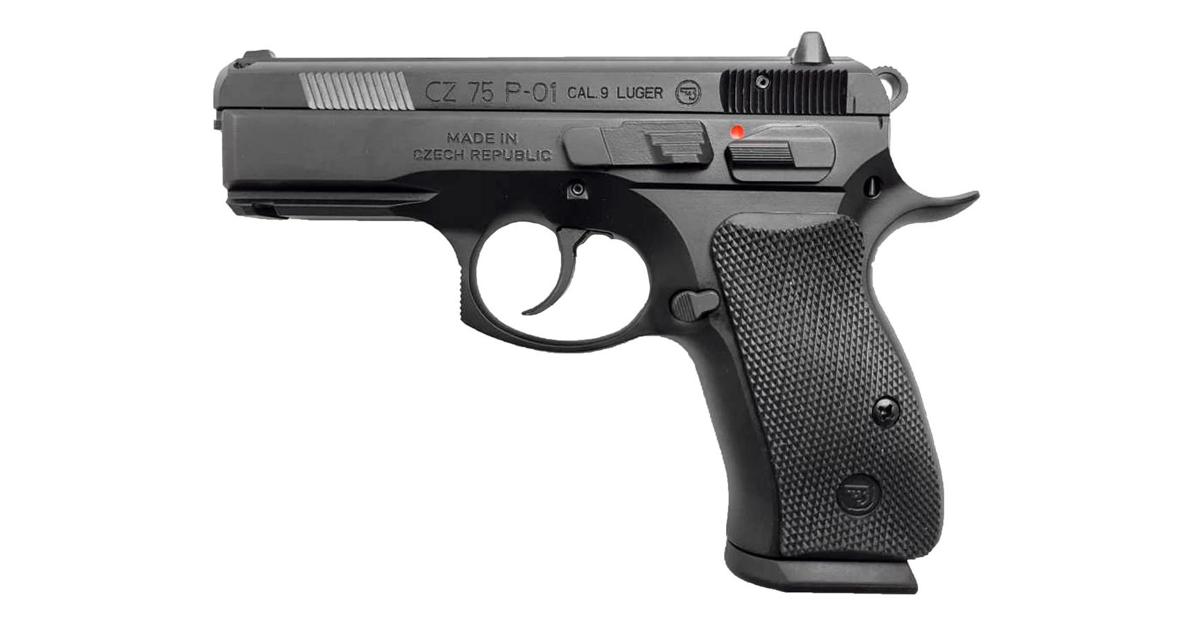 CZ 75 P-01 Steel Black, 9mm Luger pisztoly