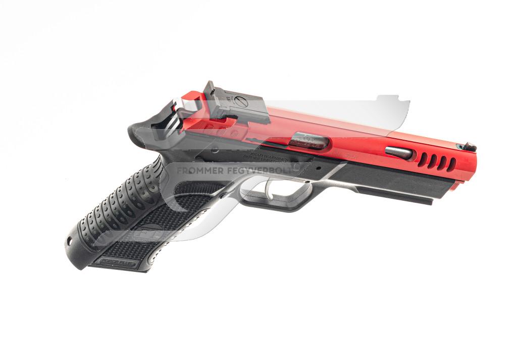 Tanfoglio Force 22 L Piros Szán ,22 Lr. SA, F,ekete Polimer Tok, 5,19" cső