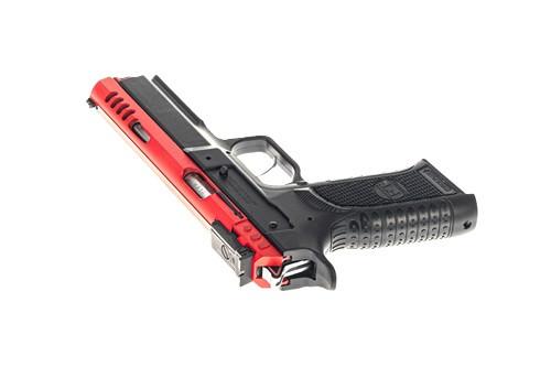 Tanfoglio Force 22 L Piros Szán ,22 Lr. SA, F,ekete Polimer Tok, 5,19" cső