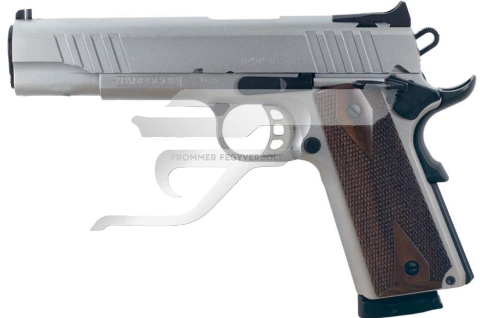 Tanfoglio FT1911 9x19 Silver 2024 S.A. 1160g. 5" cső, Fa markolat