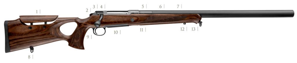 Sauer 101 GTI Silence .308 Win Golyós fegyver 47 cm