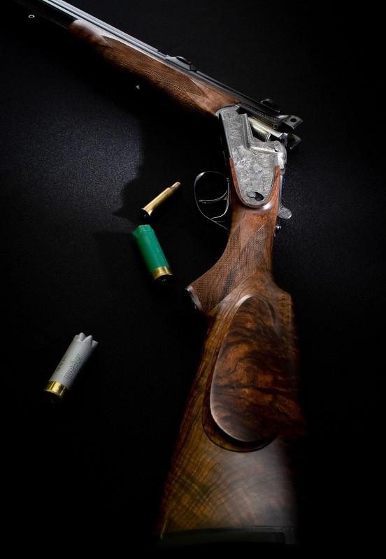 Suhl Bühag Drilling Gímszarvas-Vizsla Kacsákkal 16/70/ - 7x57R - .22 Hornet