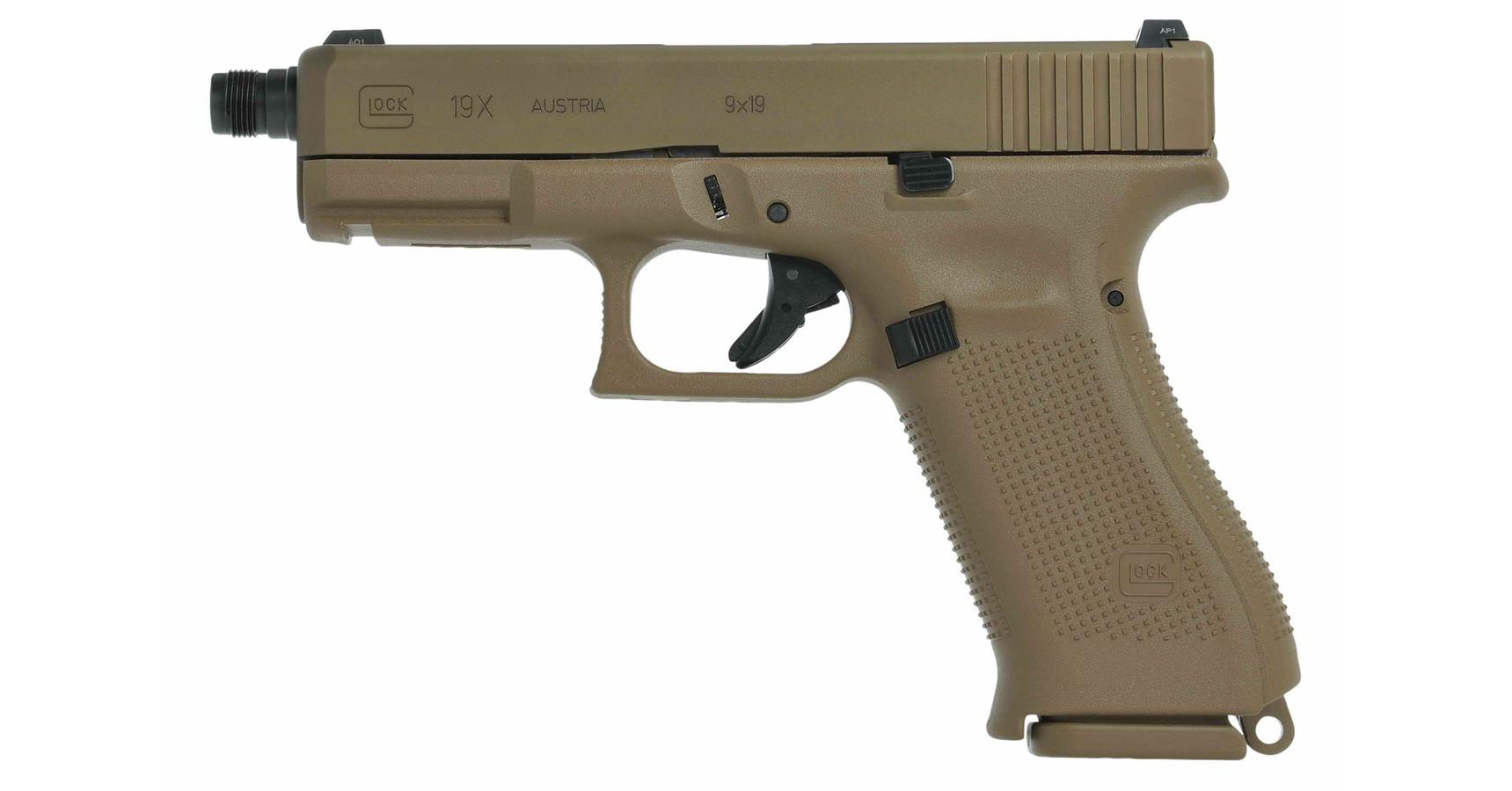 Glock 19X 9 mm Luger, menetes csővéggel