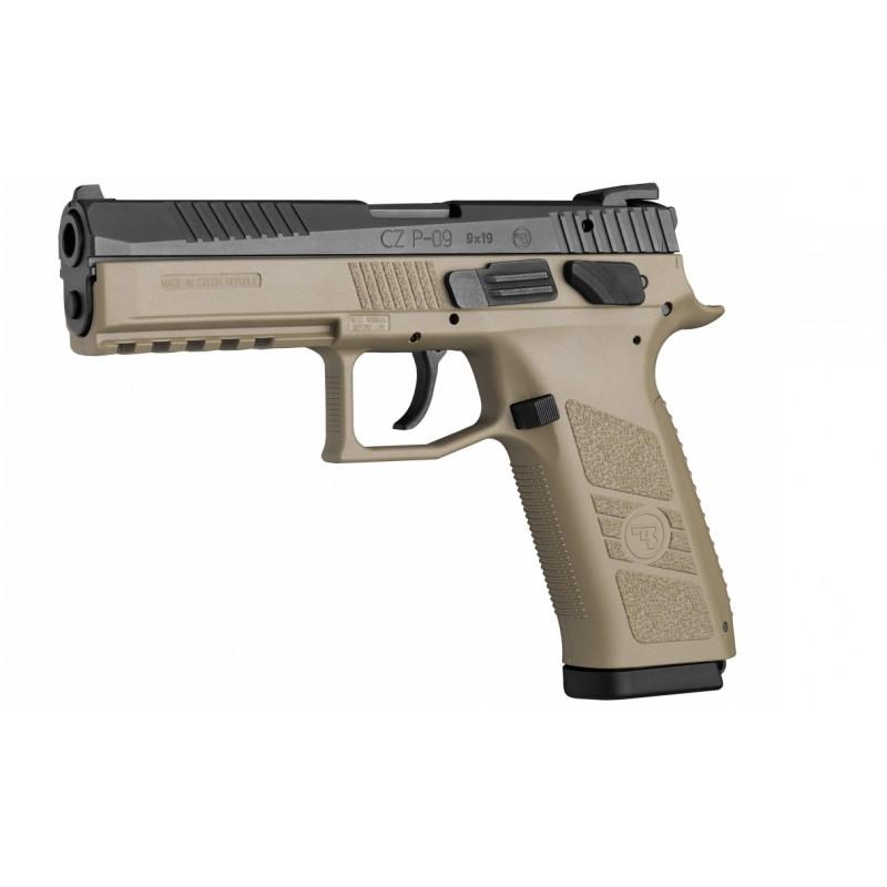 CZ P-09 FDE öntöltő pisztoly trícium irányzékkal