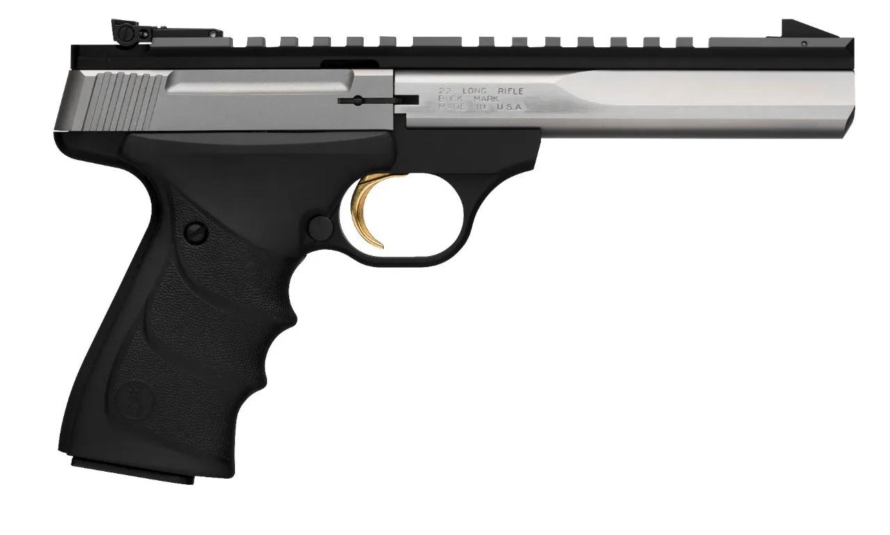 Browning Buck Mark Contour Stainless URX .22 LR sportpisztoly rozsdamentes acél szán, állítható irányzék