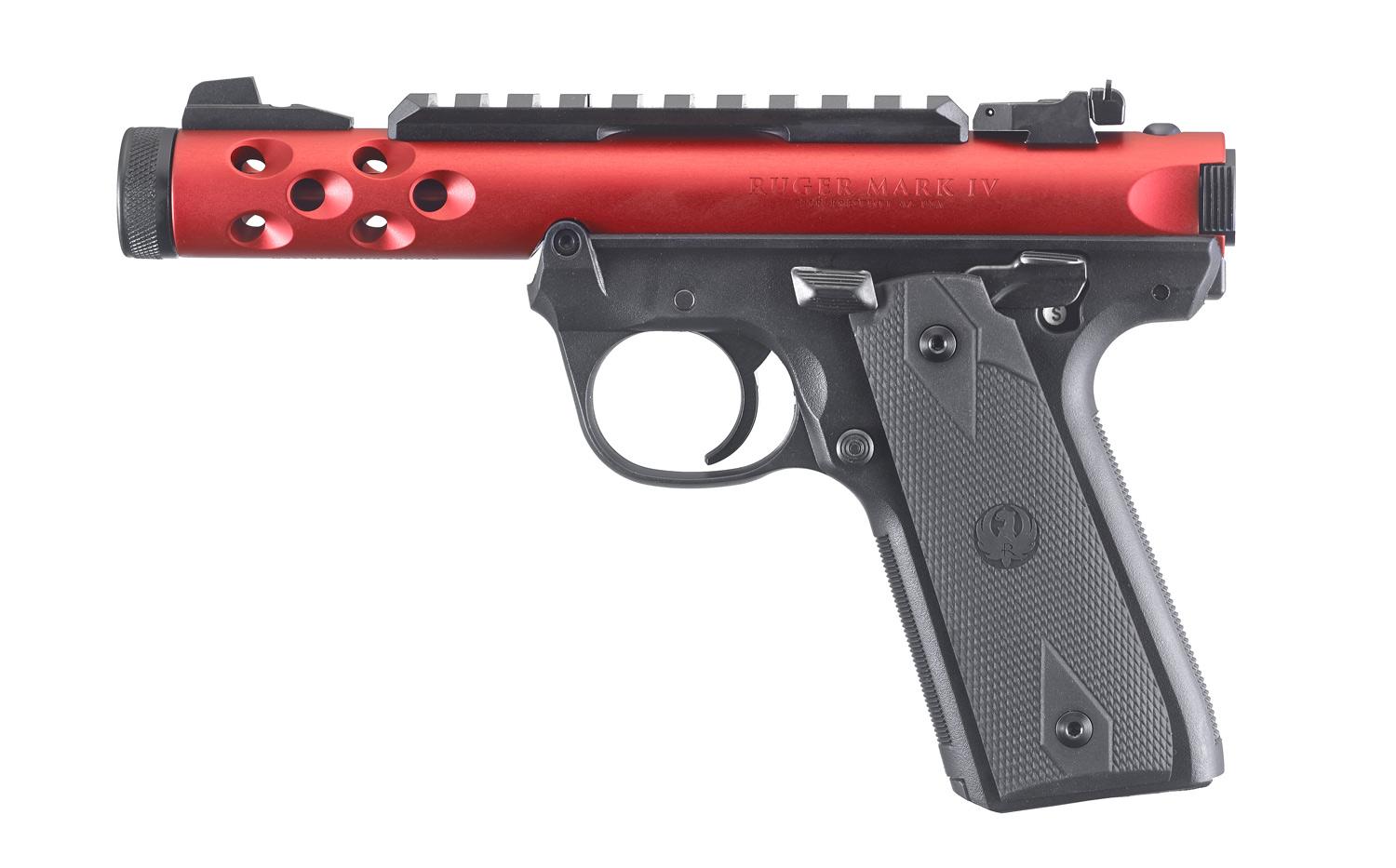 Ruger Mark IV 22/45 Lite Davidson’s Exclusive .22 LR 4,40″ Piros