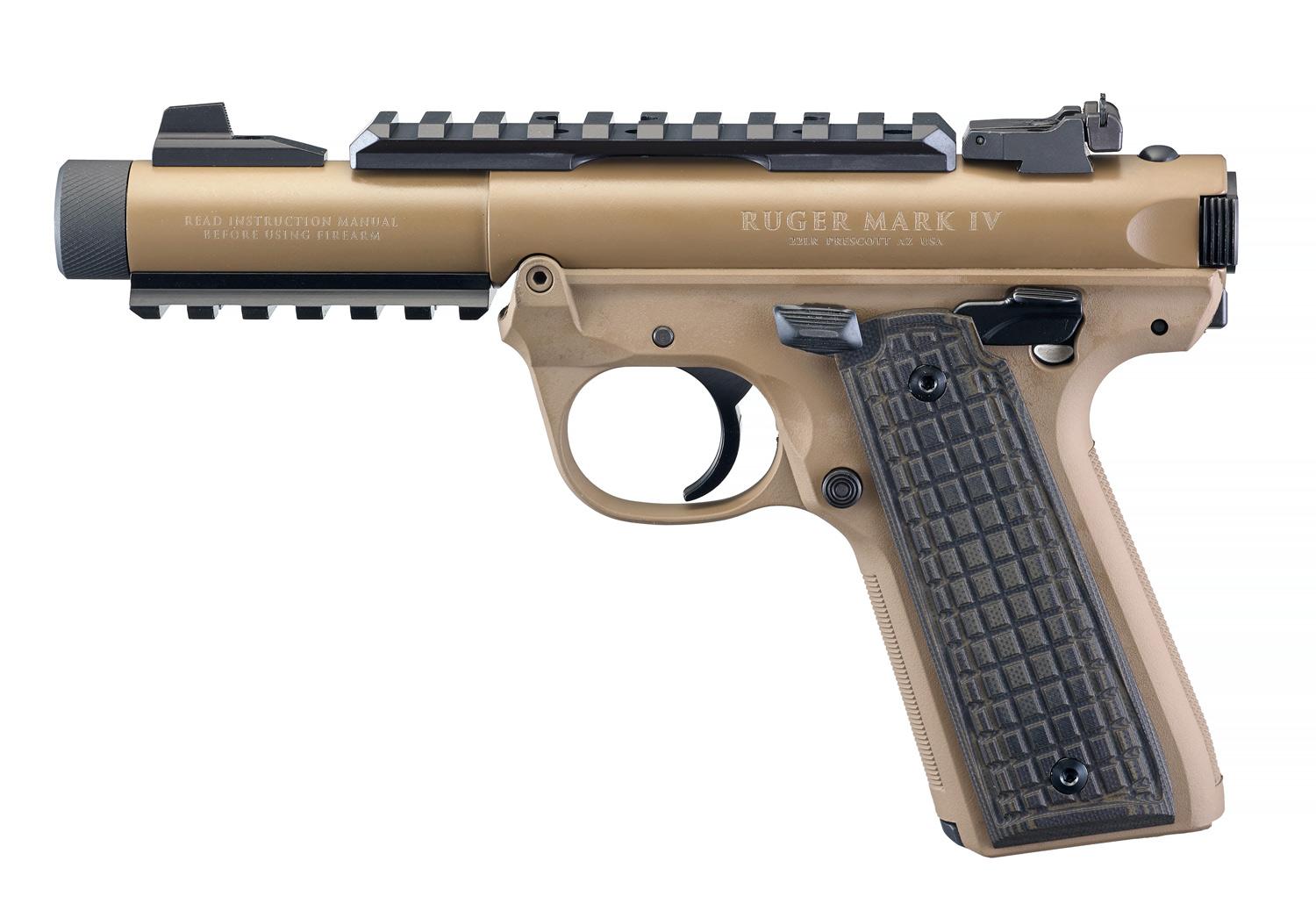 Ruger Mark IV 22/45 Tactical Davidson’s Exclusive .22 LR 4,40″ Barna