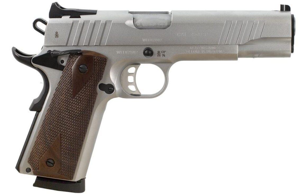 Tanfoglio FT 1911 2024 9×19, SA, 5″, Ezüst színben fa markolattal