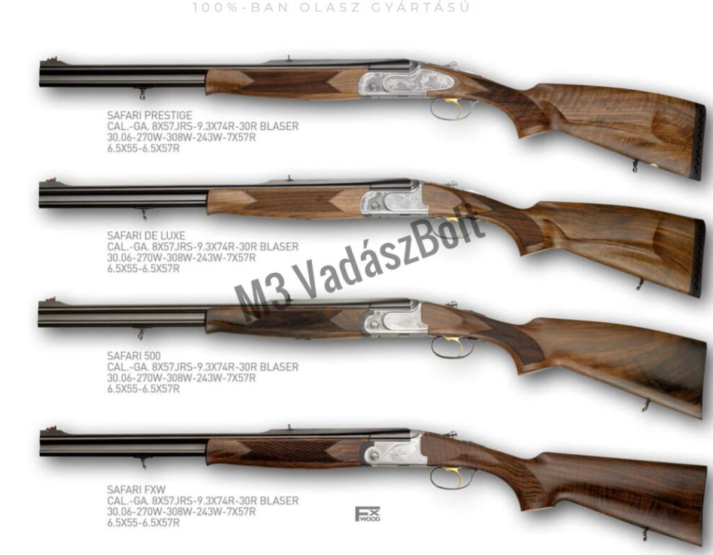 FAIR SAFARI DE LUXE Duplagolyós Fegyver .30R BLASER
