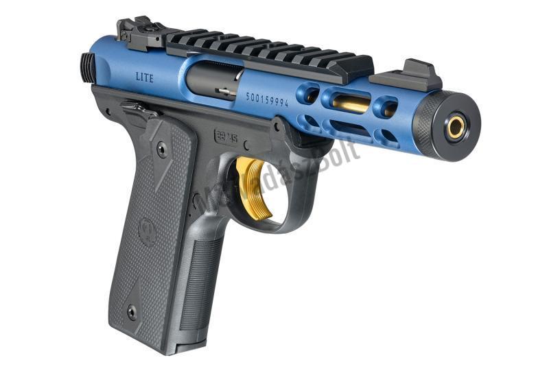 Mark IV 22/45 Lite 22LR. 4,4"/11,18CM KOBALT KINETIC SLATE ANODIZED 1/2-28"