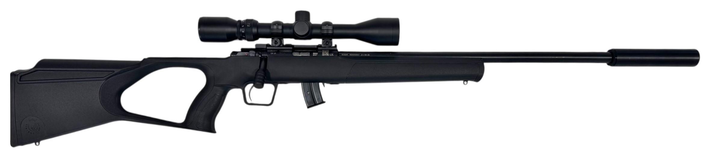 Regent RBA1 .22LR menetes csővég+A-Tec Wave hangtomp. +3-9x40 Weaver céltávcső