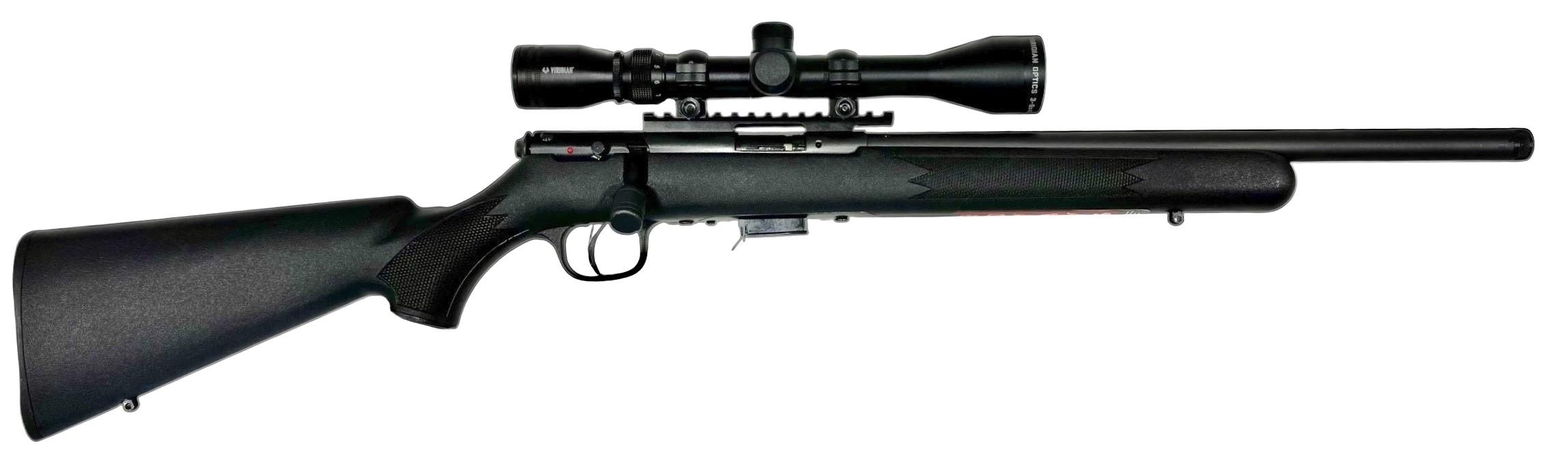 Savage 93R17 FV-SR XP 17HMR, Bushnell Banner 3-9x40 céltávcső, menetes csővég