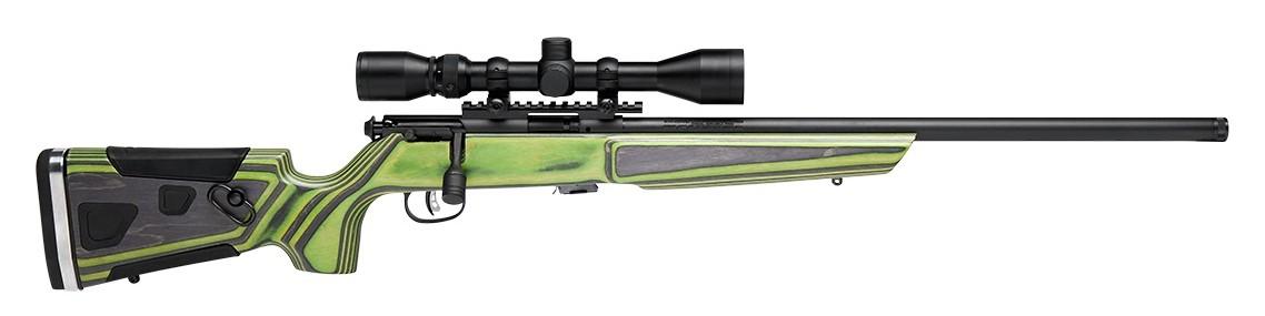 Savage Mark II BVXP-SR .22LR, 3-9x40 céltávcsővel, menetes csővég