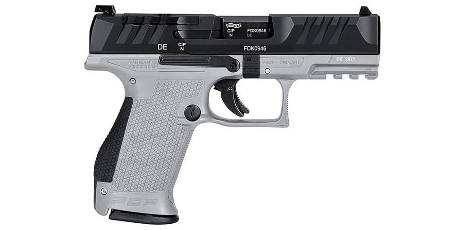 Walther PDP  9X19 Compact 4" 2db 15ös tárral, Wolfram szürke