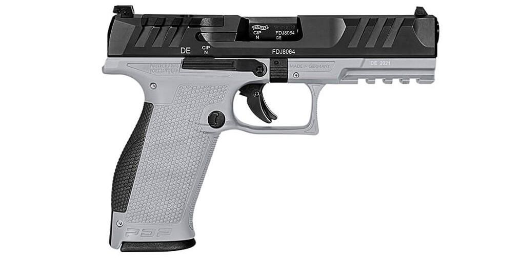 Walther PDP 9X19 Full Size 4,5" 2db 18as tárral, Wolfram szürke