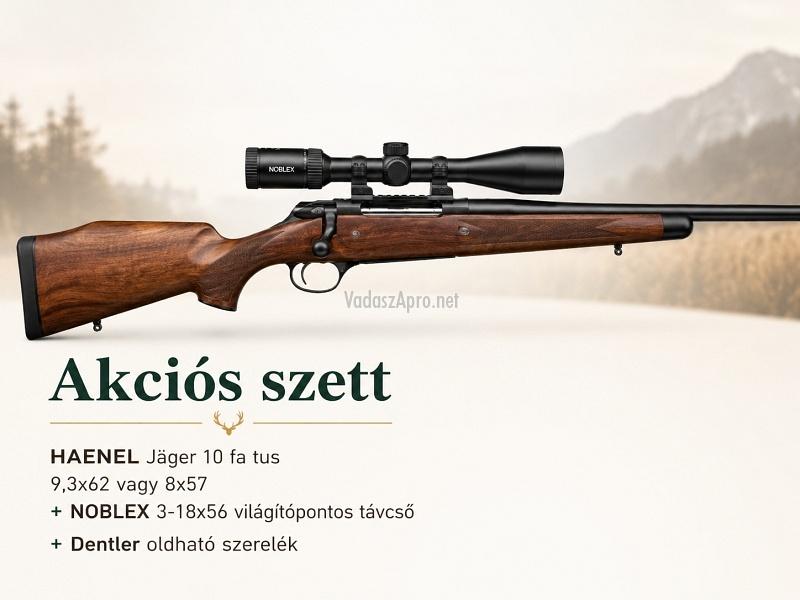 Aciós Szett! Haenel Jager 10 +távcső+szerelék