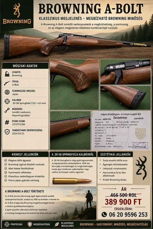 Browning A Bolt 30-06 Kaliber