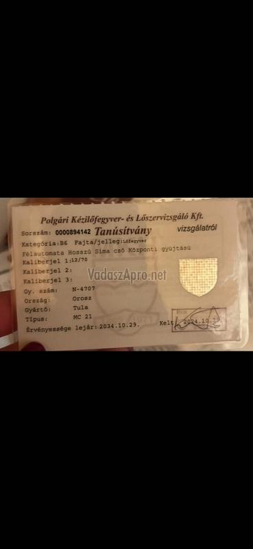 Sörétes Puska Eladó